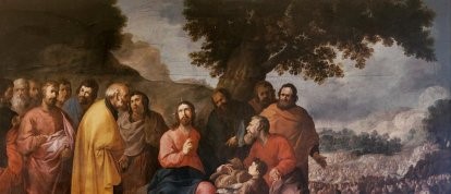 Jesús en la multiplicación de los panes